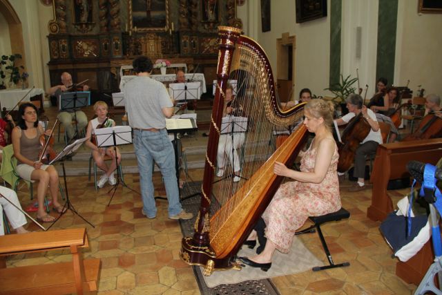 A la harpe
